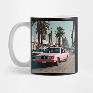 los angeles california retro car america Mug